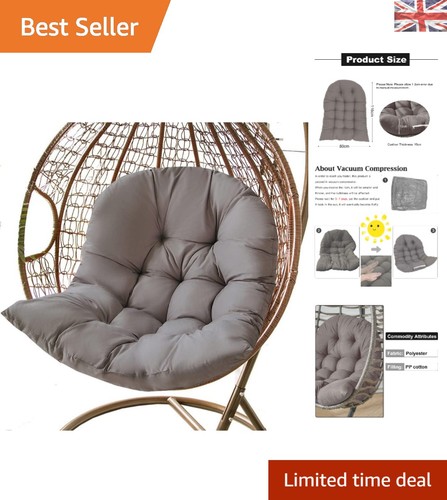 Breathable dark grey egg chair - breathable,