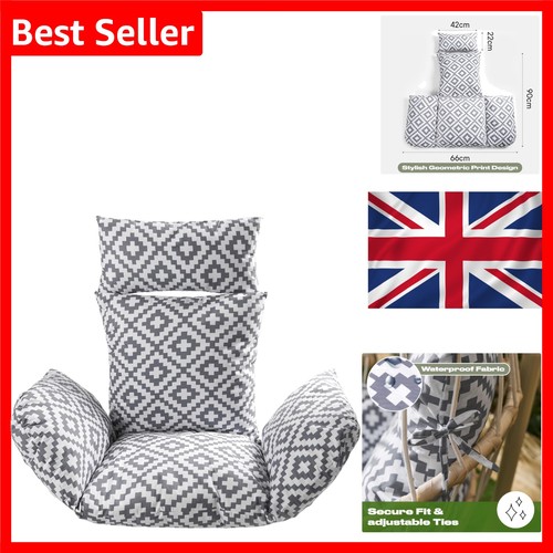 Egg chair cushion grey - chair,