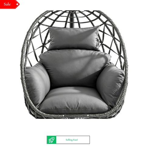 Waterproof egg chair cushion - chair, &